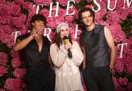 Tung with Casalagno (left) and Briney (Right) at "The Summer I Turned Pretty" Season Three Launch Party (Image via Getty)